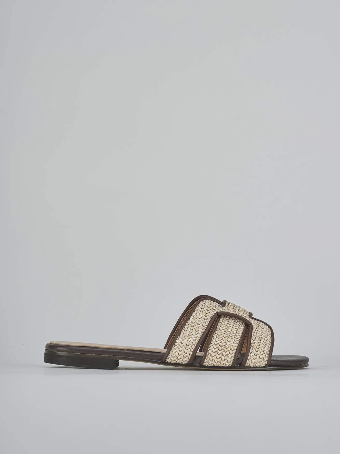 Ciabatte tacco 1cm pelle testa