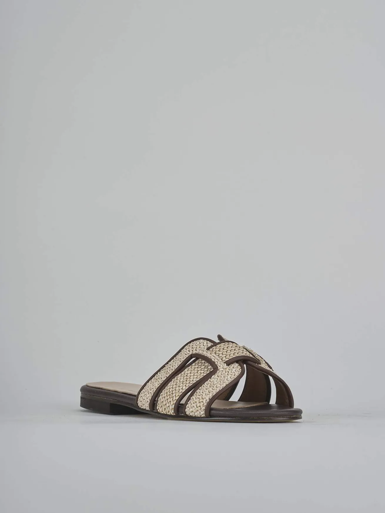 Ciabatte tacco 1cm pelle testa