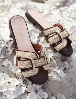 Ciabatte tacco 1cm pelle testa