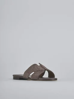 Ciabatte tacco 1cm pelle testa