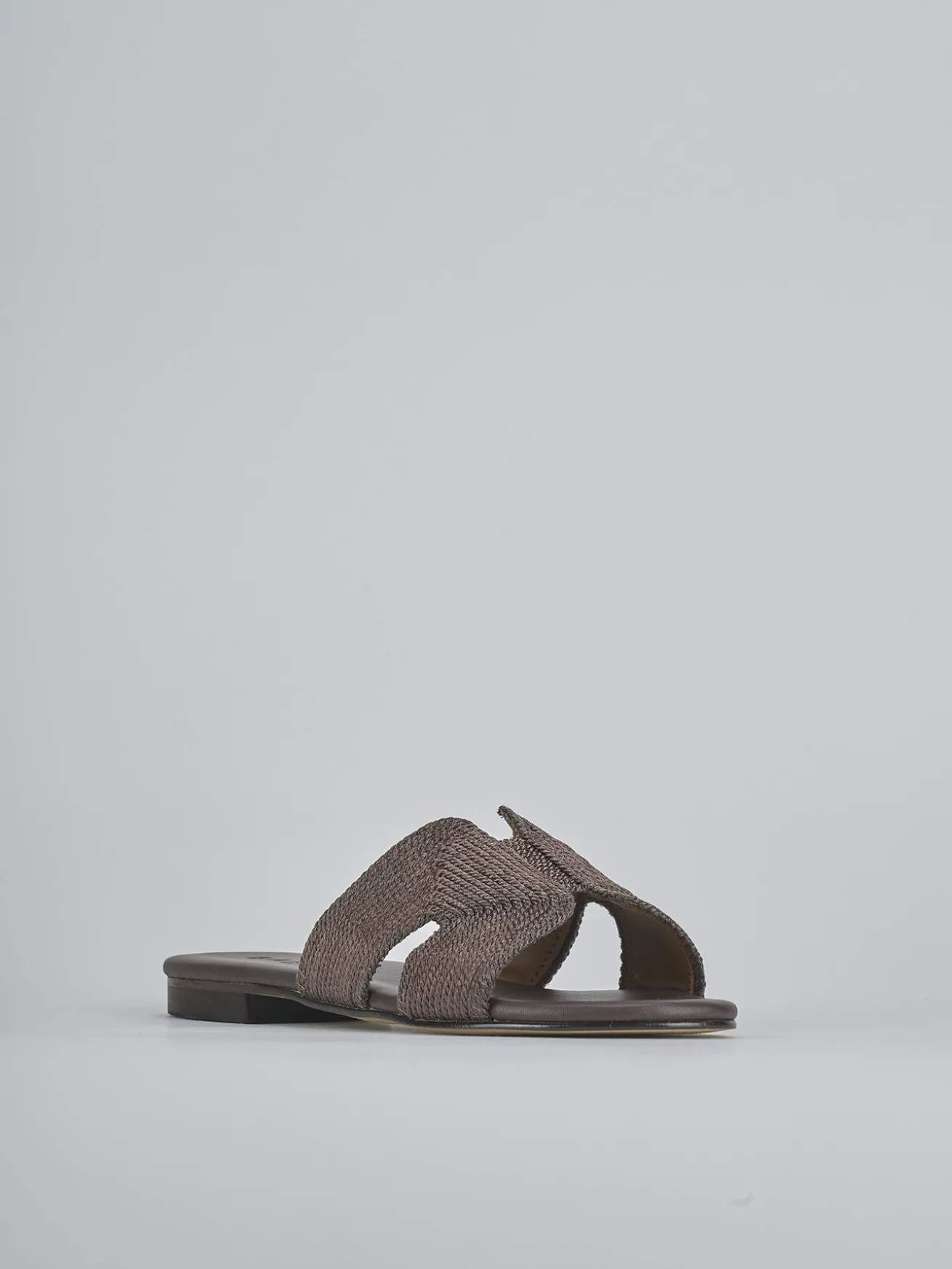 Ciabatte tacco 1cm pelle testa