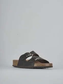 Ciabatte tacco 1cm pelle testa