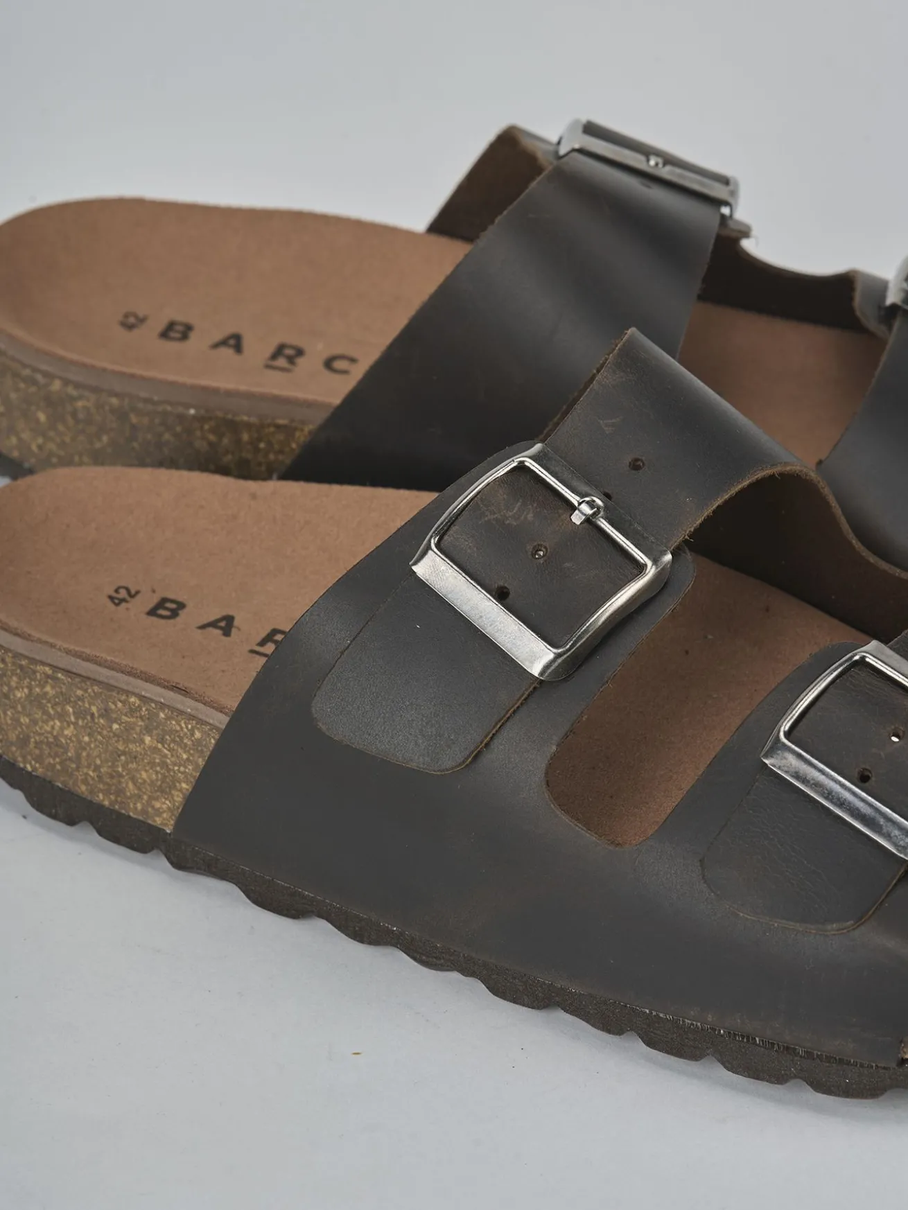 Ciabatte tacco 1cm pelle testa