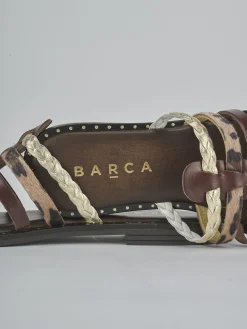 Ciabatte tacco 1cm pelle testa