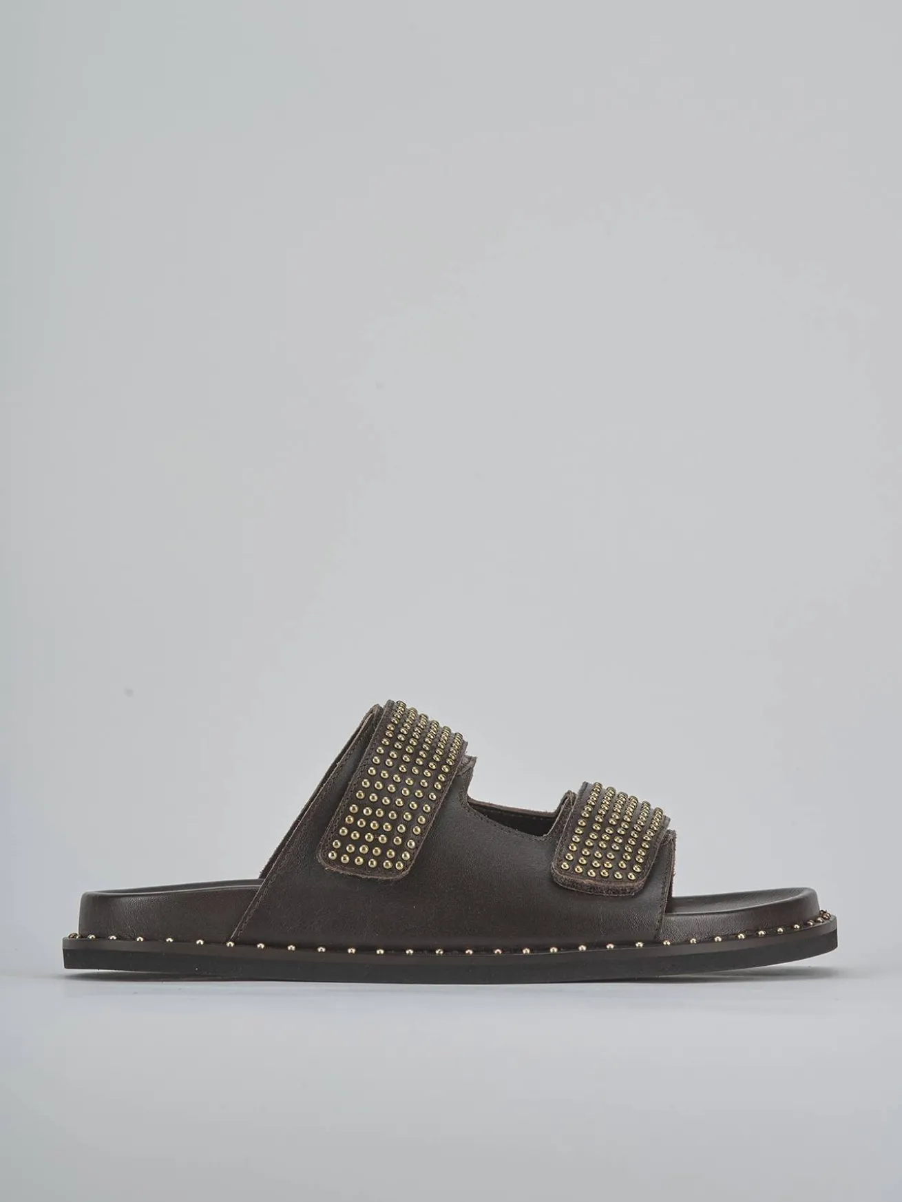 Ciabatte tacco 1cm pelle testa