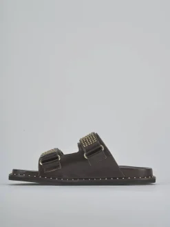 Ciabatte tacco 1cm pelle testa