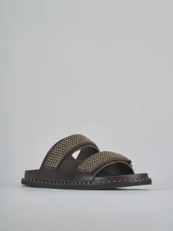 Ciabatte tacco 1cm pelle testa