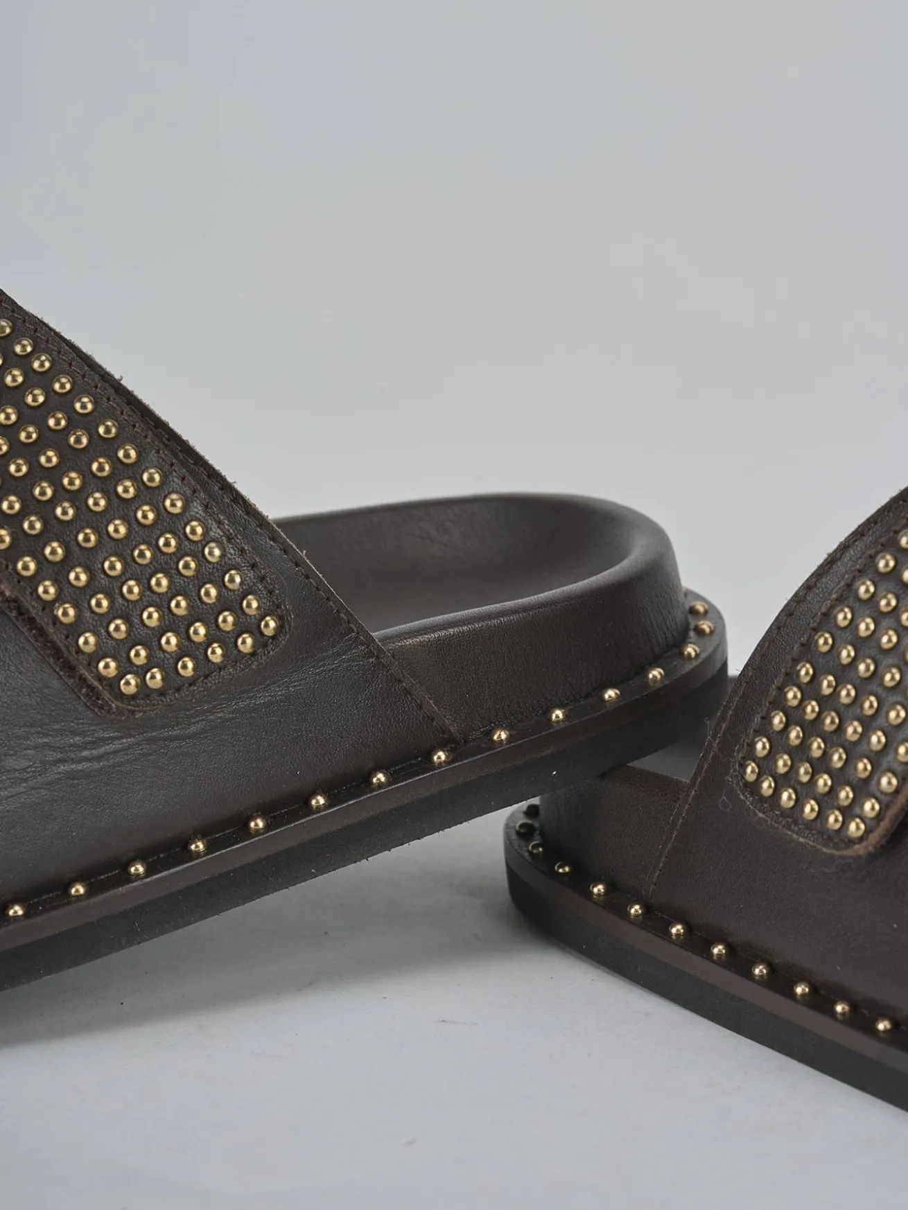 Ciabatte tacco 1cm pelle testa