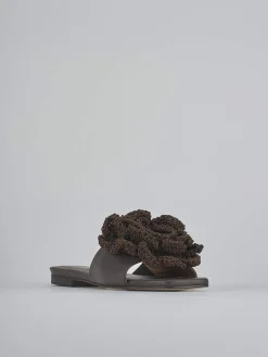 Ciabatte tacco 1cm pelle testa