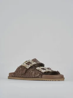 Ciabatte tacco 1cm pelle testa