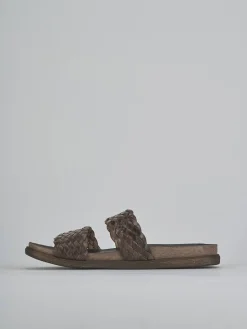 Ciabatte tacco 1cm pelle testa