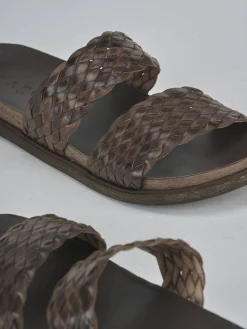 Ciabatte tacco 1cm pelle testa