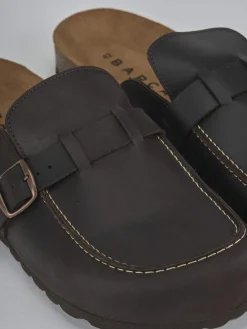 Ciabatte tacco 1cm pelle testa