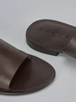 Ciabatte tacco 1cm pelle testa