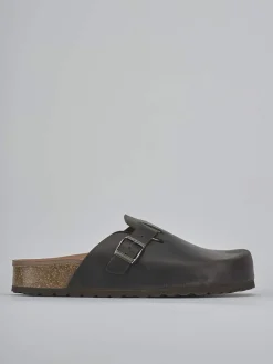 Ciabatte tacco 1cm pelle verde