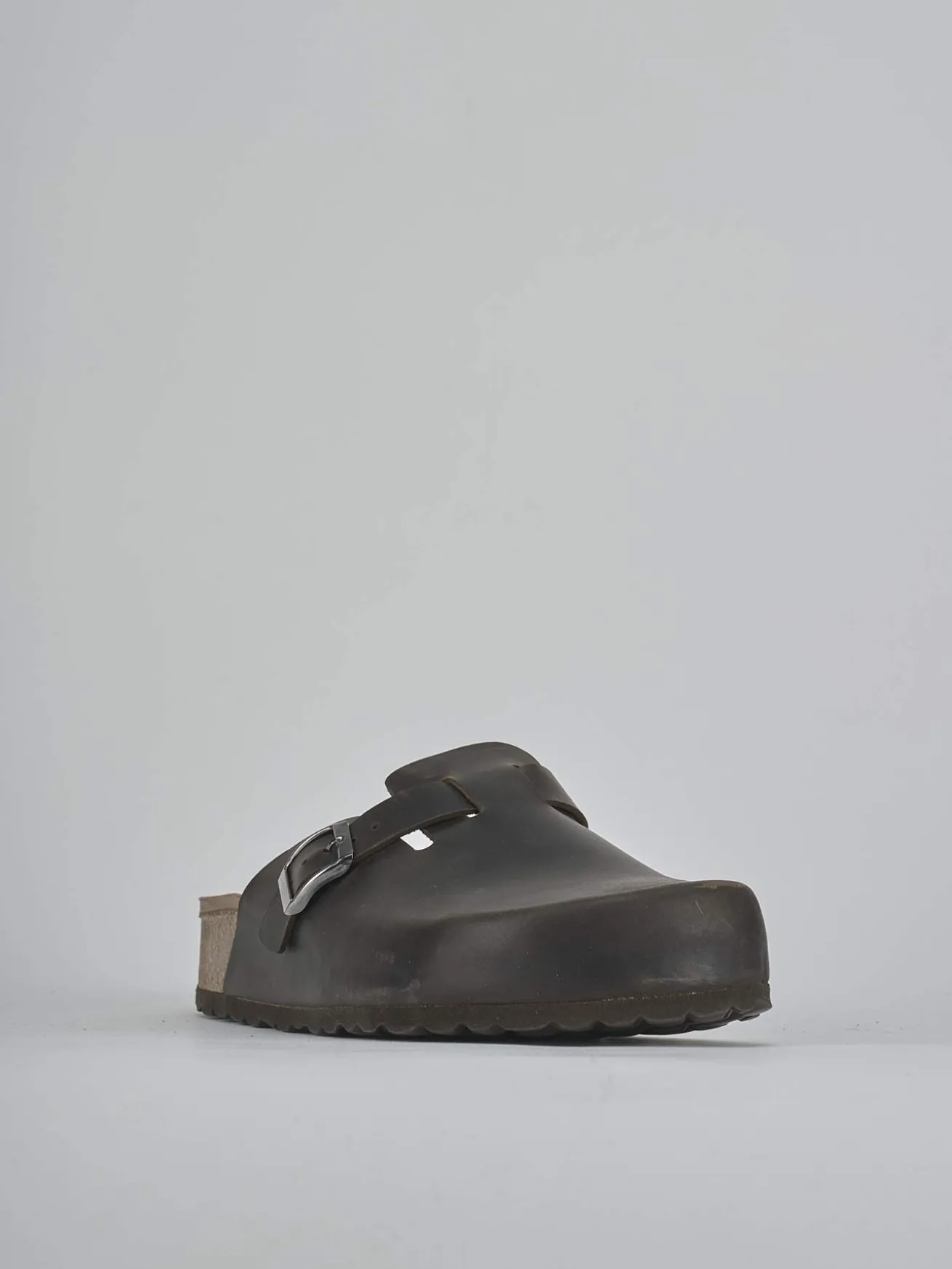 Ciabatte tacco 1cm pelle verde