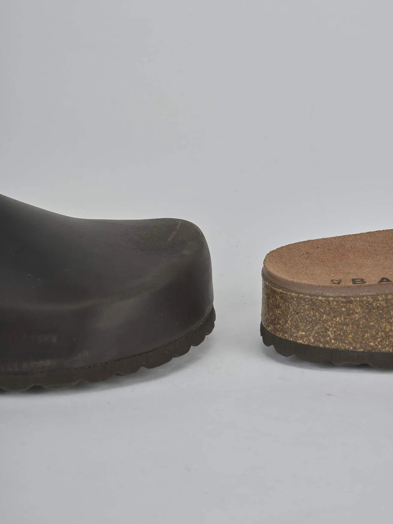 Ciabatte tacco 1cm pelle verde