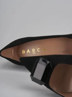 Décolleté tacco 9cm camoscio nero