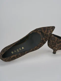 Décolleté tacco 3cm camoscio multicolor