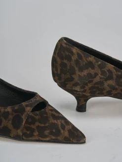 Décolleté tacco 3cm camoscio multicolor