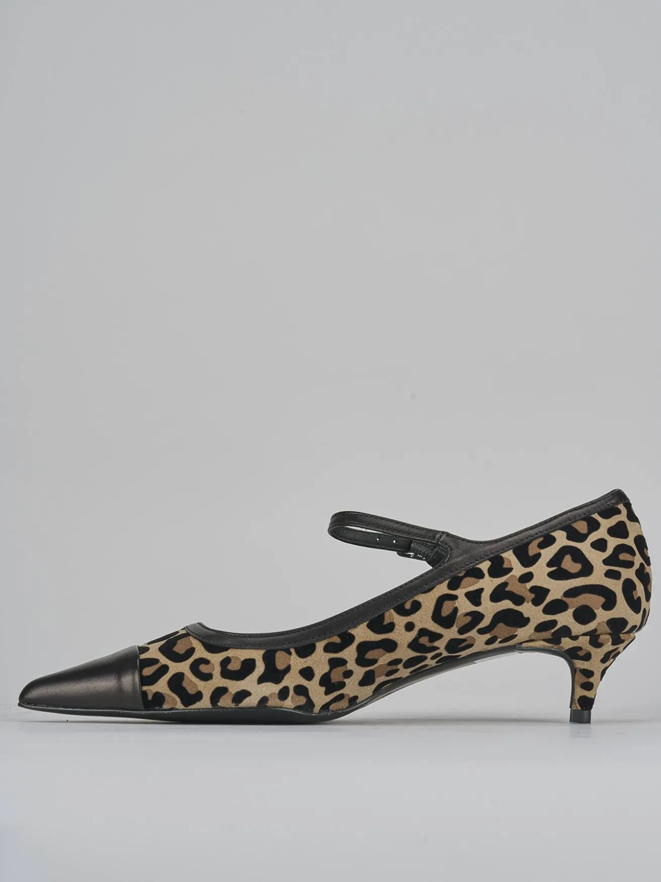 Décolleté tacco 3cm camoscio multicolor