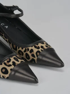 Décolleté tacco 3cm camoscio multicolor