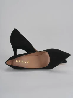 Décolleté tacco 9cm camoscio nero