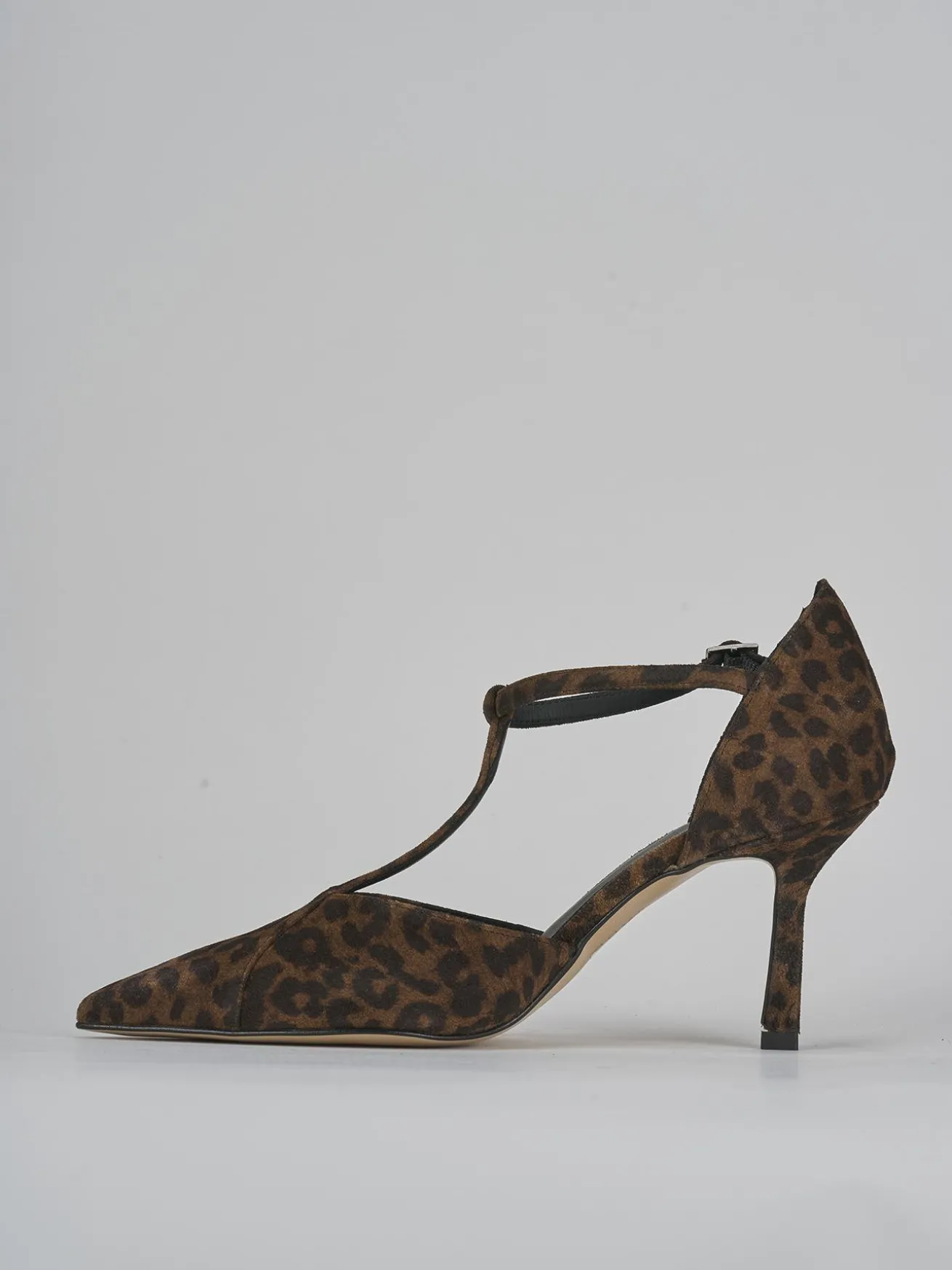 Décolleté tacco 8cm camoscio multicolor