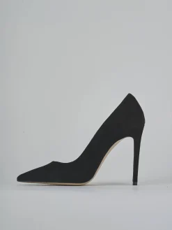 Décolleté tacco 10cm camoscio nero