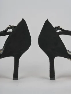 Décolleté tacco 8cm camoscio nero