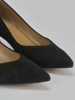 Décolleté tacco 5cm camoscio nero