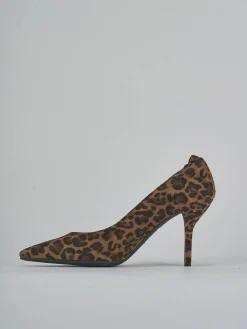 Décolleté tacco 7cm camoscio multicolor