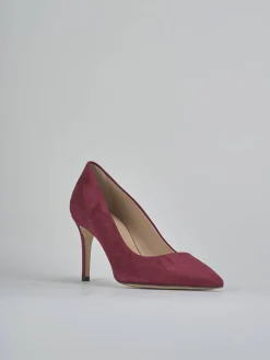 Décolleté tacco 7cm camoscio bordo'