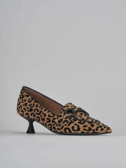 Décolleté tacco 5cm camoscio multicolor