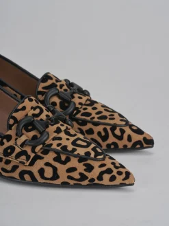 Décolleté tacco 5cm camoscio multicolor