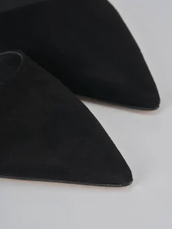 Décolleté tacco 5cm camoscio nero