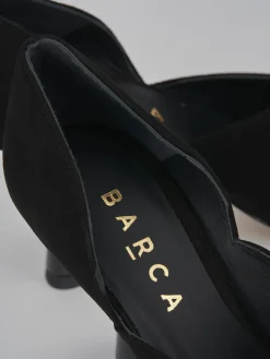 Décolleté tacco 9cm camoscio nero