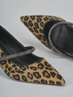 Décolleté tacco 5cm cavallino multicolor