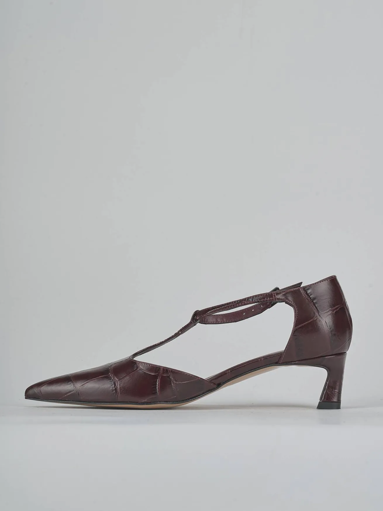 Décolleté tacco 5cm cocco bordo'