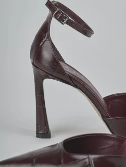 Décolleté tacco 9cm cocco bordo'