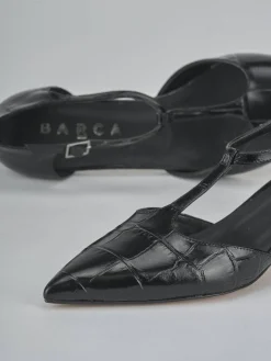 Décolleté tacco 5cm cocco nero