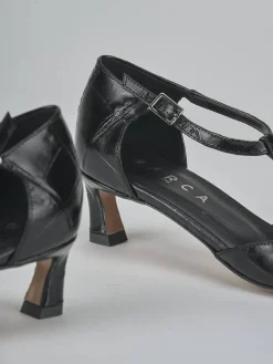 Décolleté tacco 5cm cocco nero