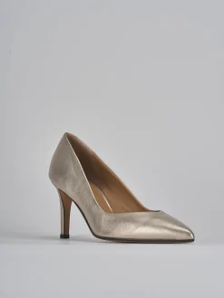 Décolleté tacco 7cm laminato oro