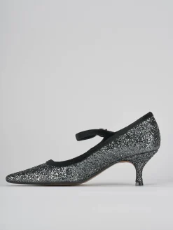 Décolleté tacco 5cm pelle argento