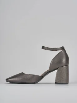 Décolleté tacco 8cm pelle argento