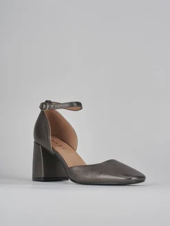 Décolleté tacco 8cm pelle argento