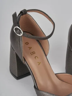 Décolleté tacco 8cm pelle argento