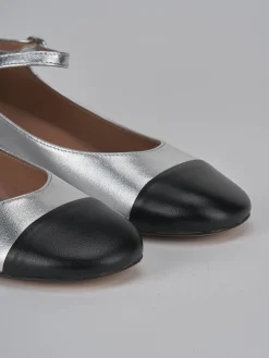 Décolleté tacco 3cm pelle argento