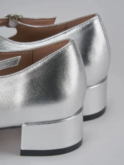 Décolleté tacco 3cm pelle argento