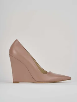 Décolleté tacco 11cm pelle beige